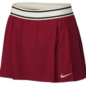 Nike Maroon Pleated Skirt/skort Size Small Maria Sharapova Court Flex Victory